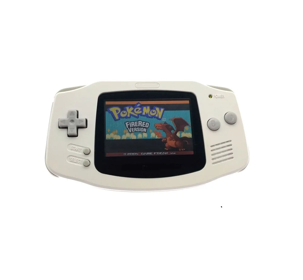 

Professionally refurbished For Game Boy For GBA Console With AGS-101 Backlight Backlit Screen- White Color