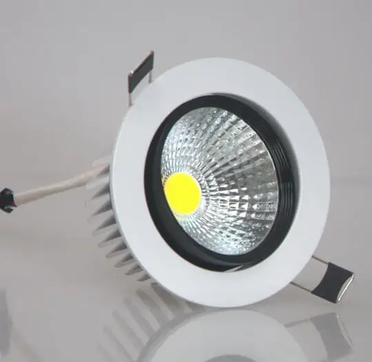 

Wholesale price 12W/7W COB LED Recessed dimmable Ceiling Down light Warm White Cool White 2700-7000K AC85-265V 50pcs/lot