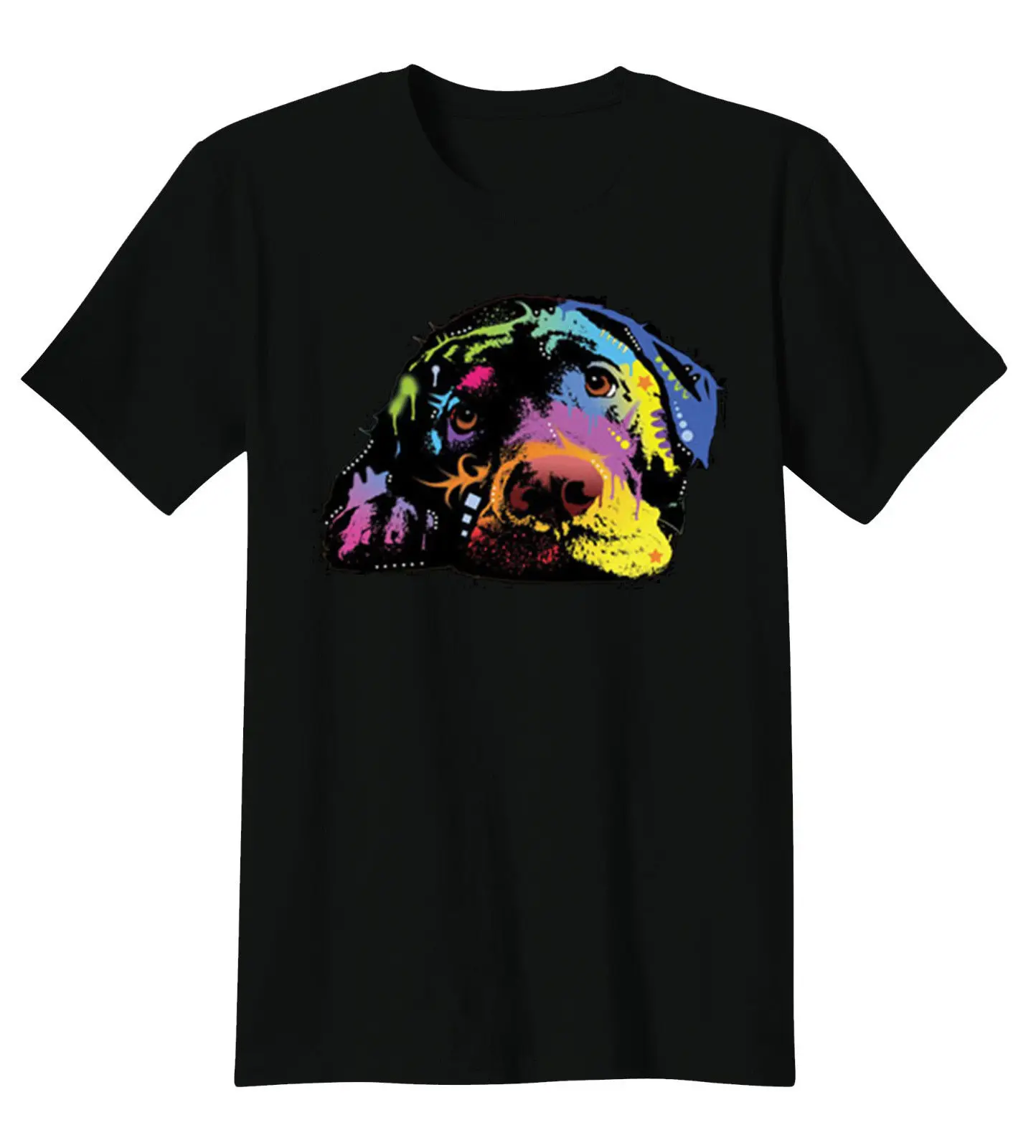 Lying Lab Labrador Retriever Puppy Dog Animal Lovers T Shirt Tee Summer