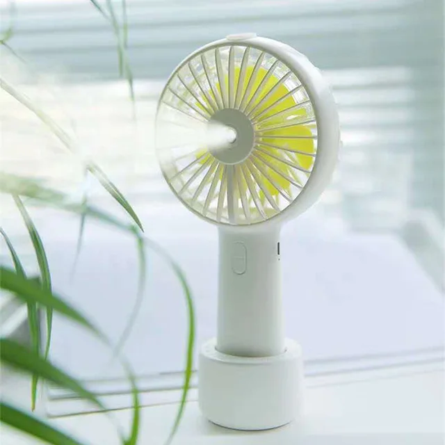 

Portable Water Spray Mist Fan Electric Mini USB Rechargeable Handheld Fan Cooling Air Conditioner Humidifier for Outdoor Office