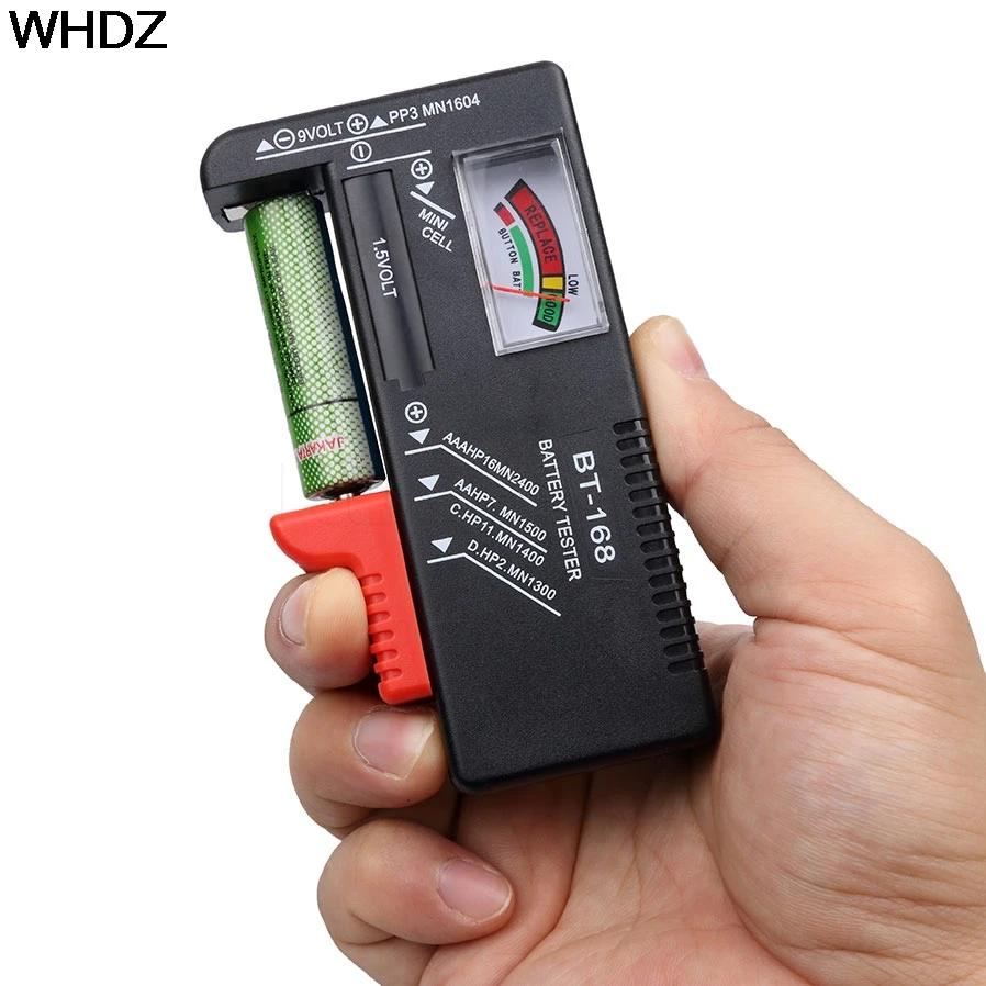 Mini Battery Tester BT 168D AA/AAA/C/D/9V/1.5V Universal Button Cell