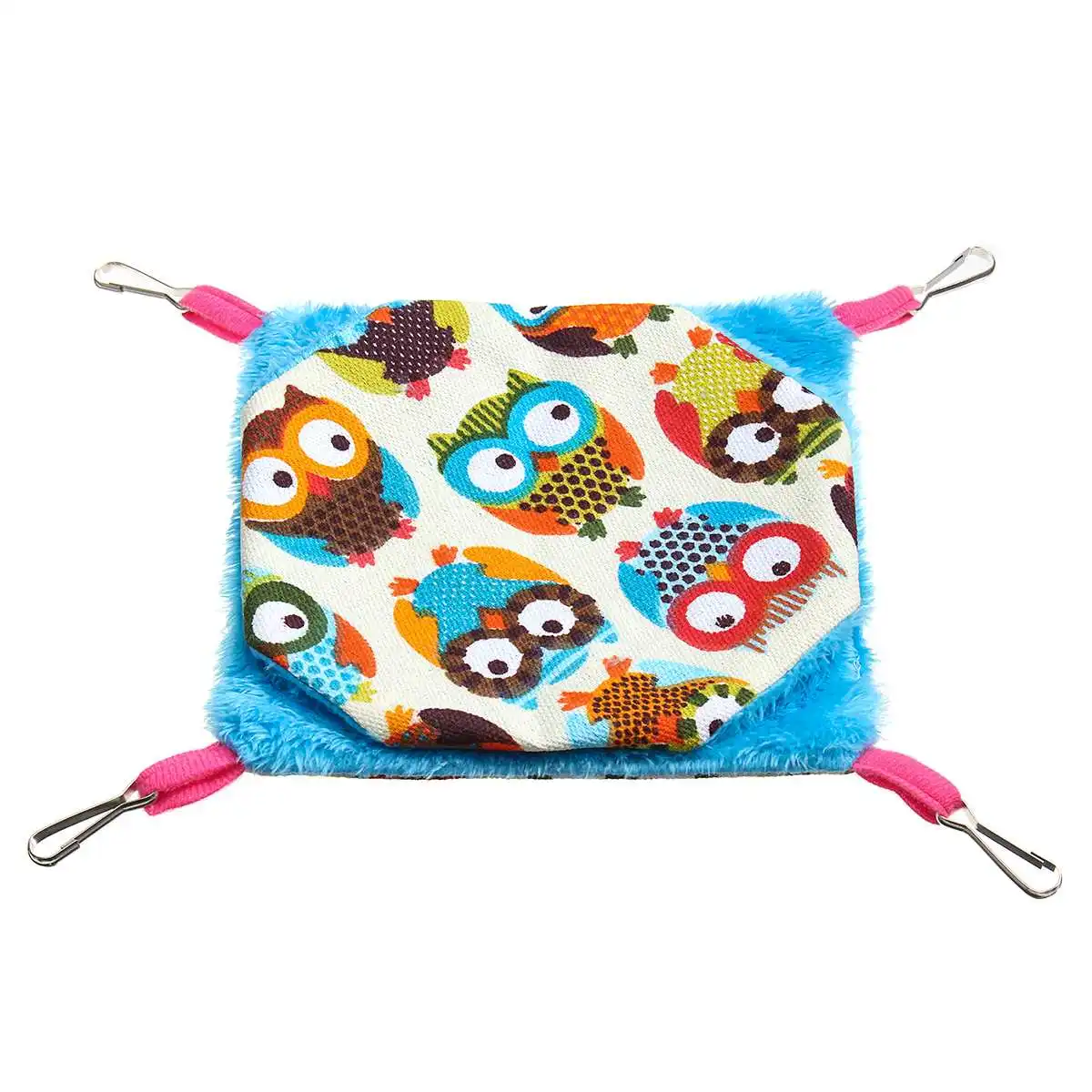 Pet Hamster Birds Hammock Double Layer Squirrel Hanging Bed House Cute Mezzanine Hanging Bed House small pet Cage Swing - Цвет: 7