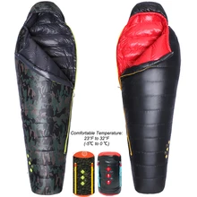HIGHROCK -5C~0C 3 Season Spring/Autumn/Winter Adult Outdoor Camping/Hiking/Indoor Splicing Ultralight Duck Down Sleeping Bag