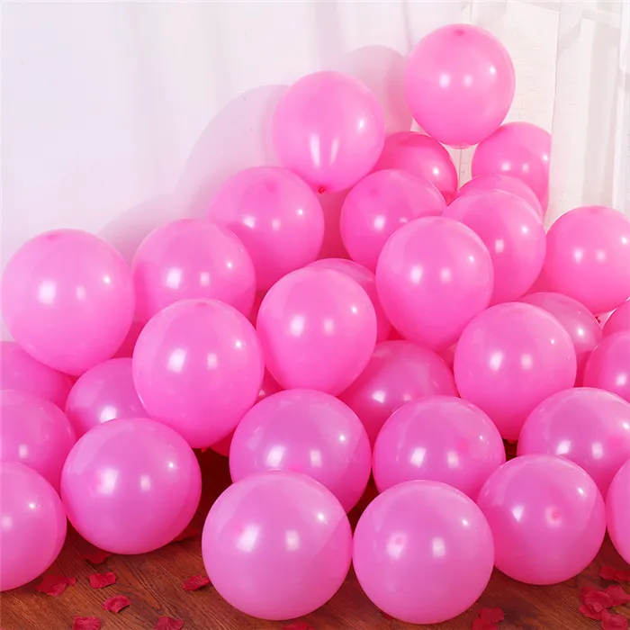 10 шт 12 дюймов 2,2 г молочно-белый латексный шар надувной воздушный шар детский день рождения шарики для свадебного украшения поплавок - Цвет: 2.2gMat D26 Pink