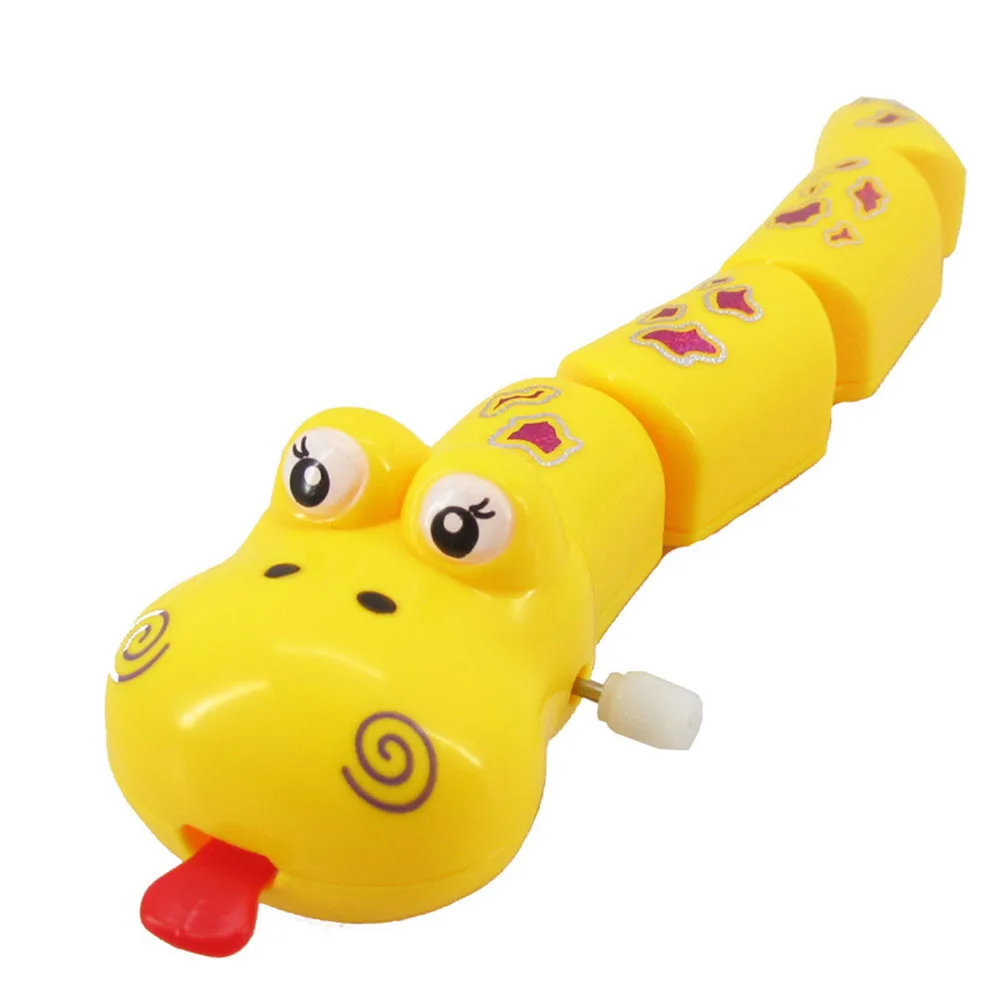 

Delicate Lovely Children Kids Plastic Snake Shape Clockwork Toy Funny Wind Up Toy Popular Classic Boy Girl Gifts 1Pc