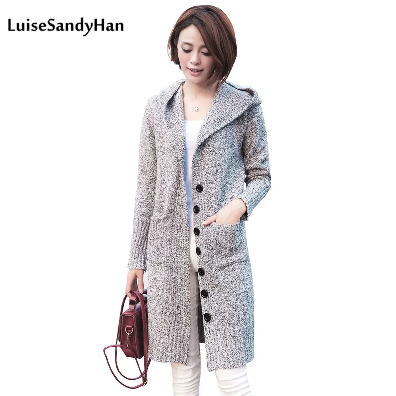2018 Spring Female Cardigan Long Sleeve Female Hooded