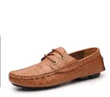 2017 New Winter Cool Fashion Man Genuine Leather Leisure Shoes Man Loafers Casual Leather Shoes Big Size 35- 50 Free Shipping