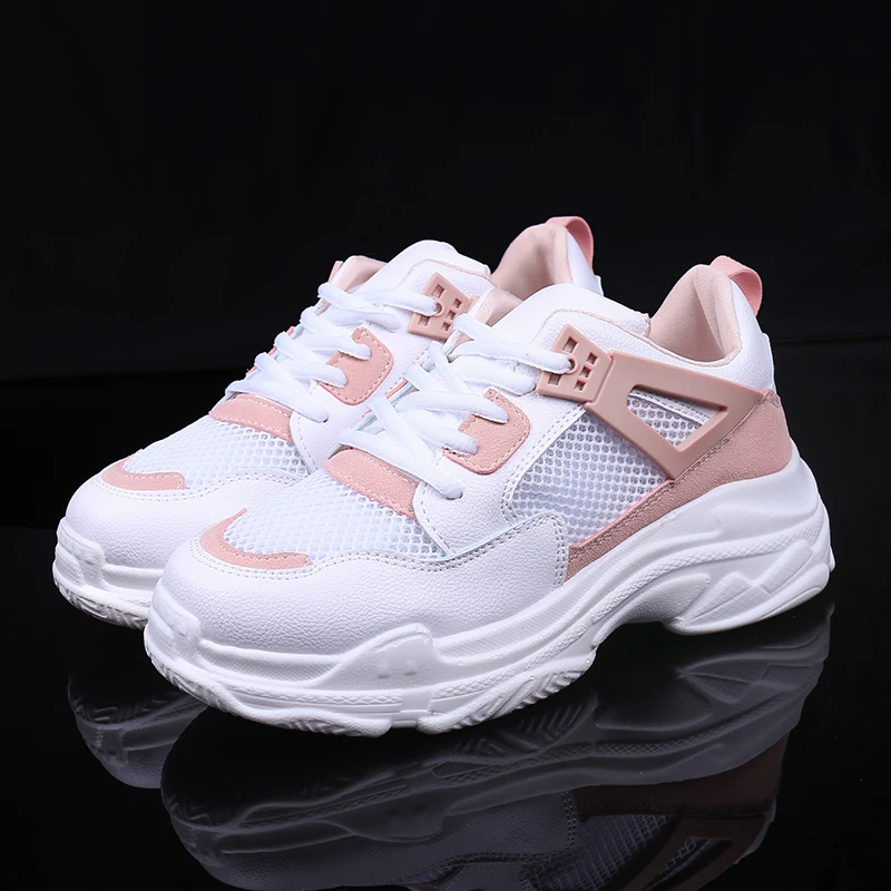

2018 New Women Summer Shoes For Woman Flat Heels Casual Sneakers Western Style Platform Grey Flats for School Girls Size 35-40