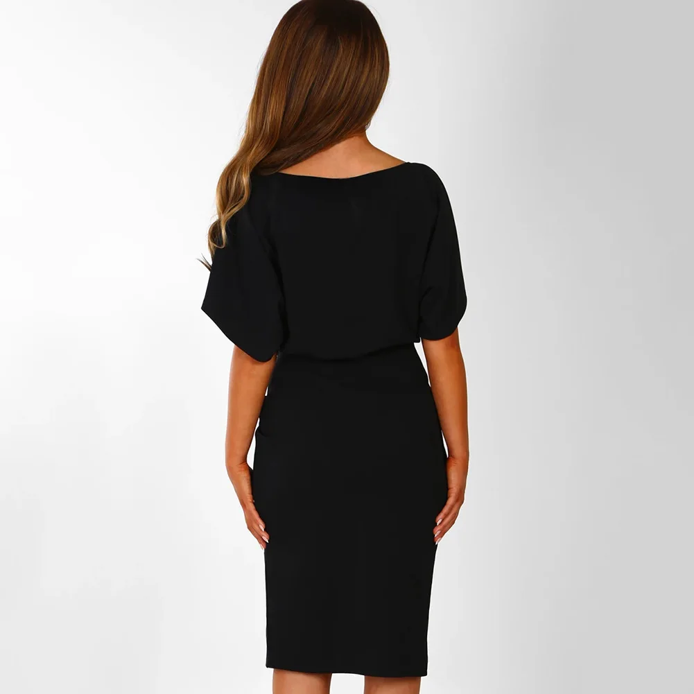 

plus size womens clothes 2019 Spring elegant fashion tie irregular sexy female vintage dress gothic christmas black korean