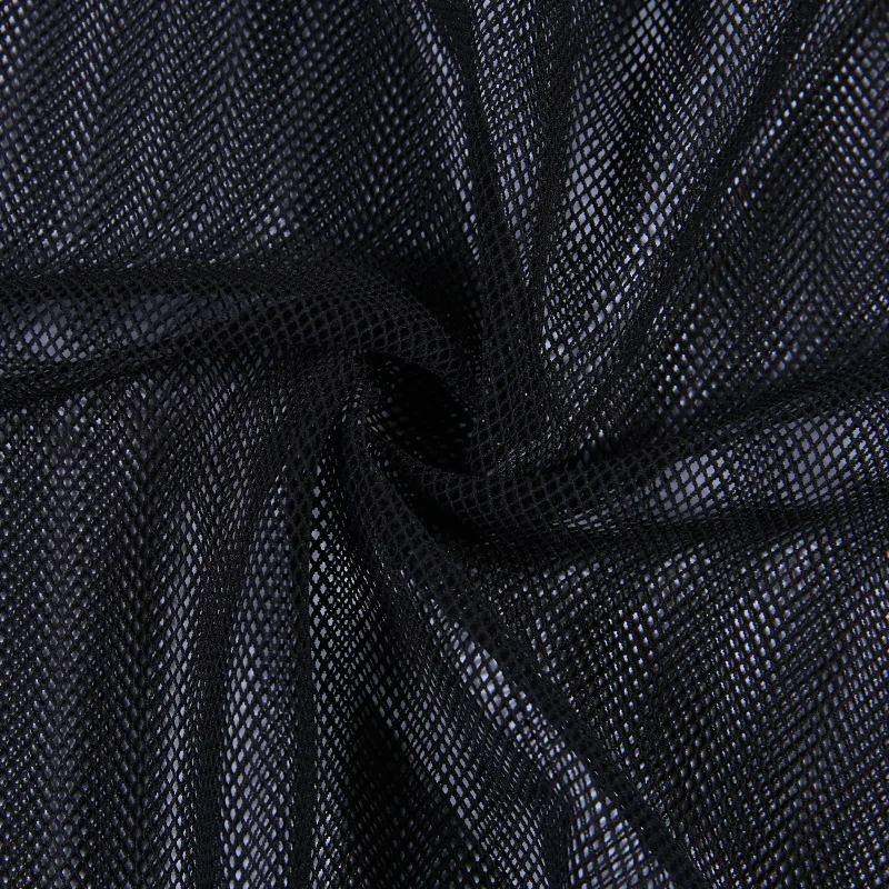 Women Long Skirt Summer Korean Ladies Boho Sexy Vintage High Waist Transparent Tulle Mesh Lace Clear Black MIdi Skirts Female