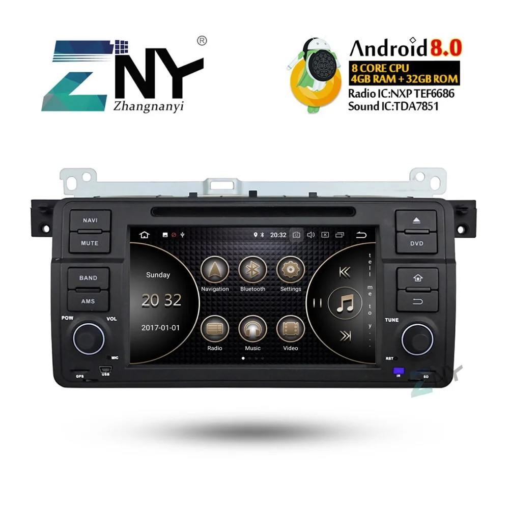 

7" HD Android 9.0 Car Stereo GPS For BMW 3 Series E46 M3 Auto Radio FM RDS DVD +Optional DSP/Carplay/DAB+/64GB ROM/Parrot BT