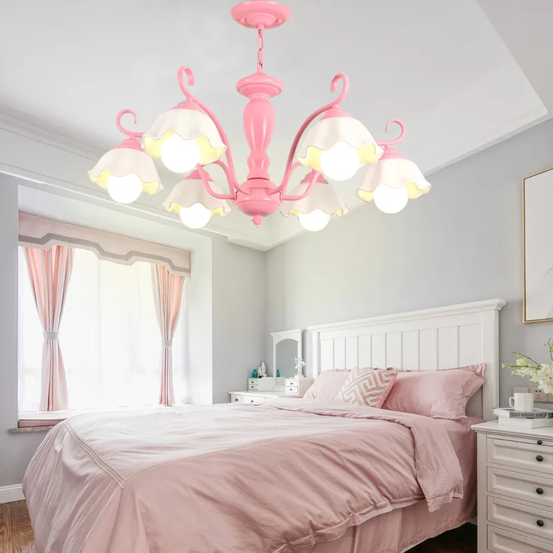 

American Ceramic Chandelier Green Pink Metal Suspension Lamp Garden Home Lighting Living Room Lamp Kitchen Light Chandelier G965