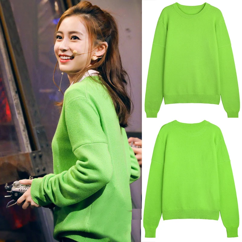 Simply Chic Fluorescent Green Sweater 