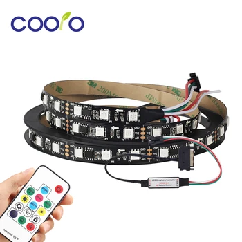 

DC12V WS2811 Digital LED Strip 1M 30/60 LEDs 2811 LED Addressable RGB LED Strip Black PCB Diode Tape 1 IC Drives 3 LED Chip