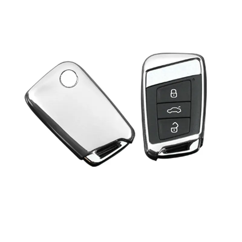 Чехол для автомобильного ключа из ТПУ, чехол для автомобильного ключа для Volkswagen VW Passat B8 Skoda Superb A7, аксессуары для стайлинга