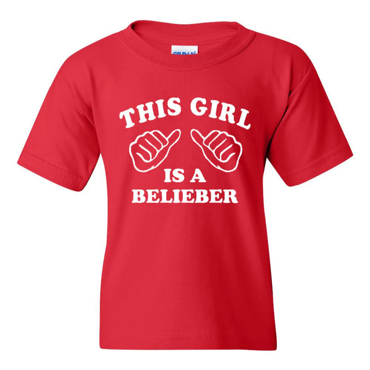 This Girl Is A Belieber Novelty Youth Kids T-Shirt Tee (4)