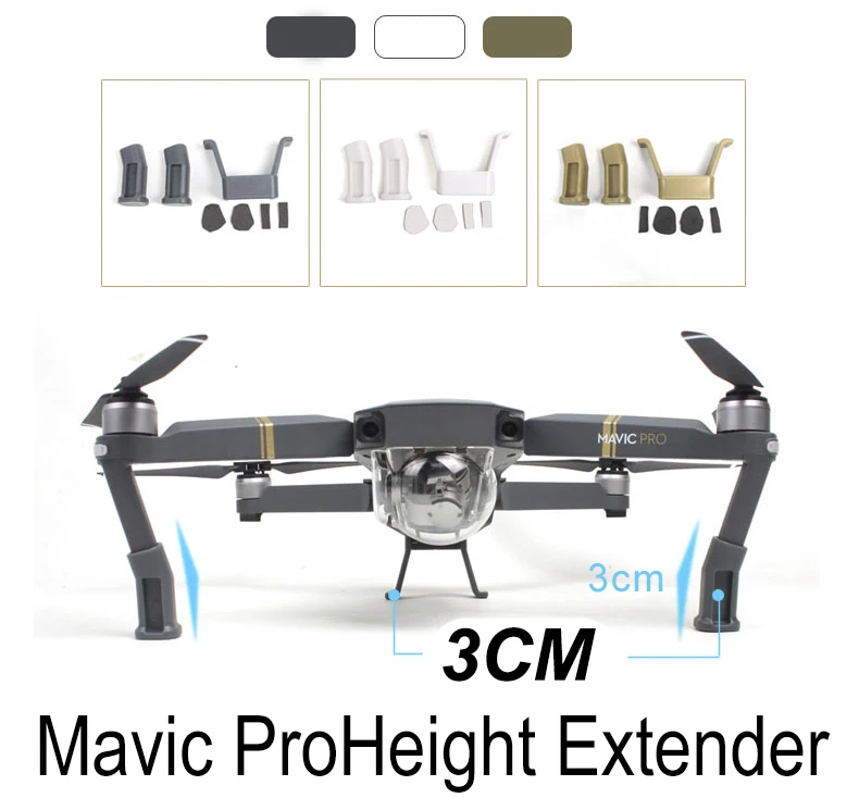 

3cm Heightened Landing Gear for DJI Mavic Pro Pltatinum Drone Quick Release Extender Protector Landing Bracket Leg Feet Parts