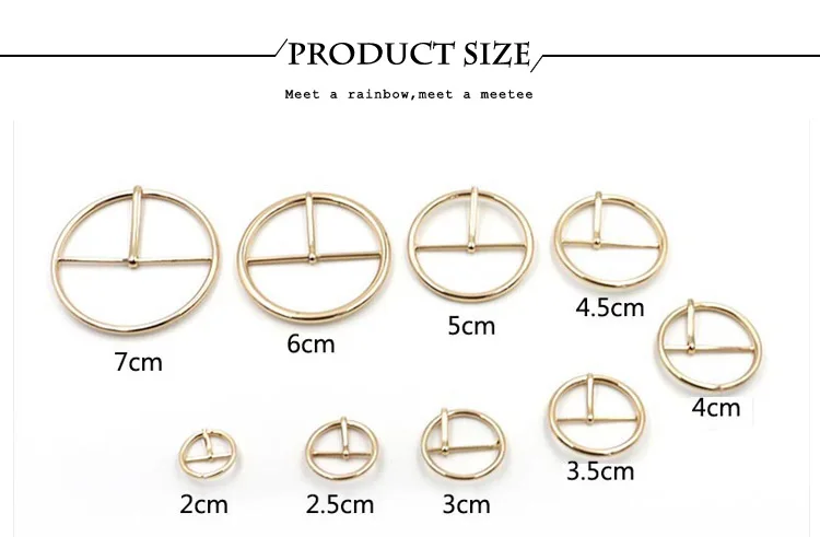 4 шт. Meetee 20-70 мм круглые металлические пряжки для ремня Регулировка пряжки с булавкой DIY Женское пальто Пуговицы для шитья сумки аксессуары для декора одежды
