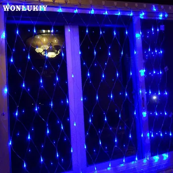 

Christmas LED Net Lights New Year Garland 4x6m 750Leds Waterproof String Indoor Curtain Lamp Outdoor Landscape Lighting