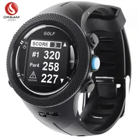 DREAM SPORT часы для гольфа с GPS с полем для гольфа, часы для отслеживания гольфа с ярдажем Расстояние/опасность/дальномер/счет карта DGF3 черный