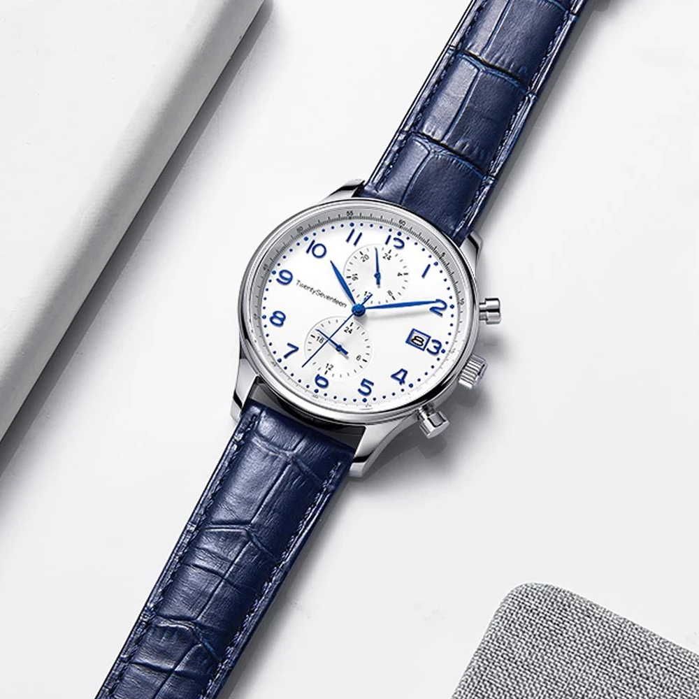  new Xiaomi Youpin TwentySeventeen Light Business Quartz Watch Dual time zone dial plate High Qualit