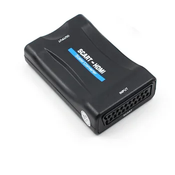 

SCART to 1080P HDMI Audio Converter Scaler Box w/USB Cable HDTV HD Monitor