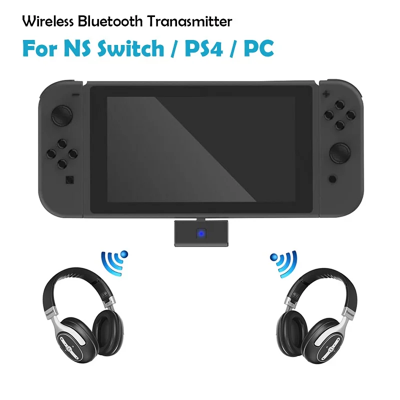 

for PS4 NS Nintend Switch PC Laptop Wireless Bluetooth Transmitter Headset Receiver Earphone Adapter Audio TYPE-C USB Headphone