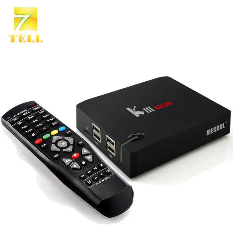 MECOOL KIII PRO DVB S2 T2 3G 16G комбо Amlogic S912 Восьмиядерный 64 бит 4K Гибридный ТВ бокс PVR Timeshift UHD