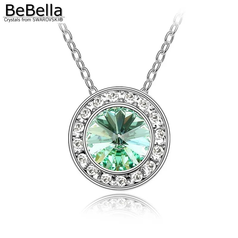 BeBella ангельское круглое ожерелье с кристаллами Сваровски оригинальные модные