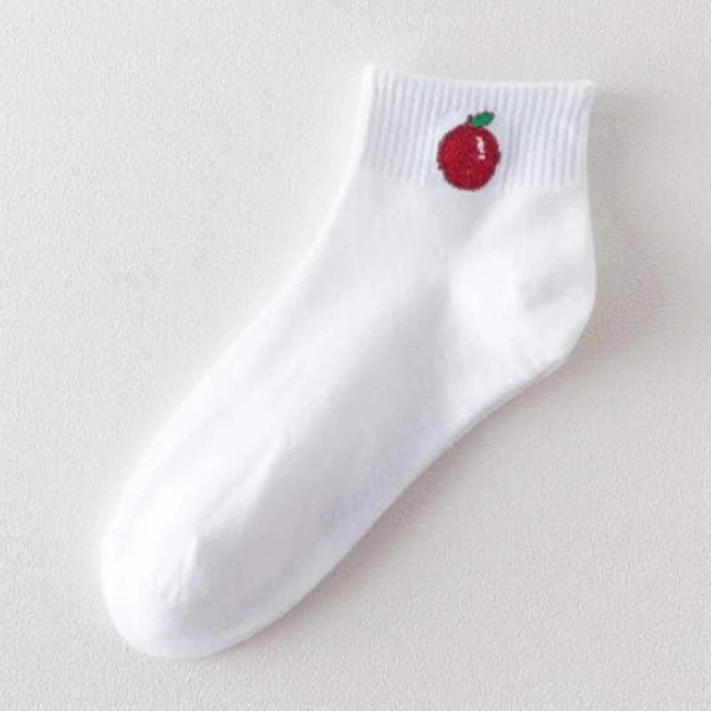Лидер продаж, новые носки корейские носки высокого качества с фруктовым принтом для девочек женские удобные, милые, популярные, 1 пара, хлопковые короткие носки 1 пара - Цвет: I