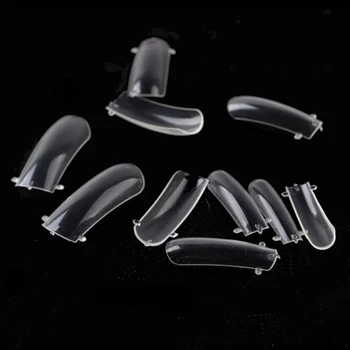 

High Quality 500 Pcs 10 Sizes Transparent Artificial False Nail Tip Removable Acrylic UV Gel Fake Nail Art Tips Manicure Set New
