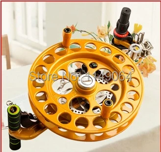 free shipping high quality 32 cm alloy steel flying kite reel with disk brake kite wheel easy control kite eagle Wholesale Toys & Hobbies