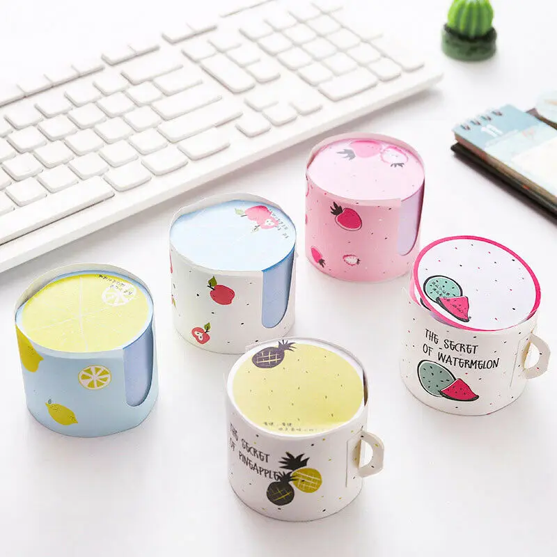 

Creative Cup Shape Note Book N Times Post Message Sticky Note Student Stationery