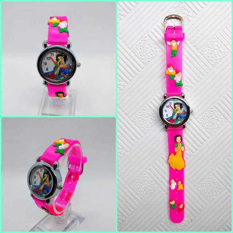 Модные hbibi женские часы для детей; обувь для девочек; обувь для студентов; часы Дети Кварцевые часы ребенка подарок для детей детские часы Relogio Infantil montre enfant - Цвет: Розовый