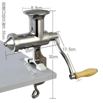 

Juice Extractor Wheat Grass Juicer with High Juice Yield Squeezer 304# Full Stainless Steel Hand-operated Tool