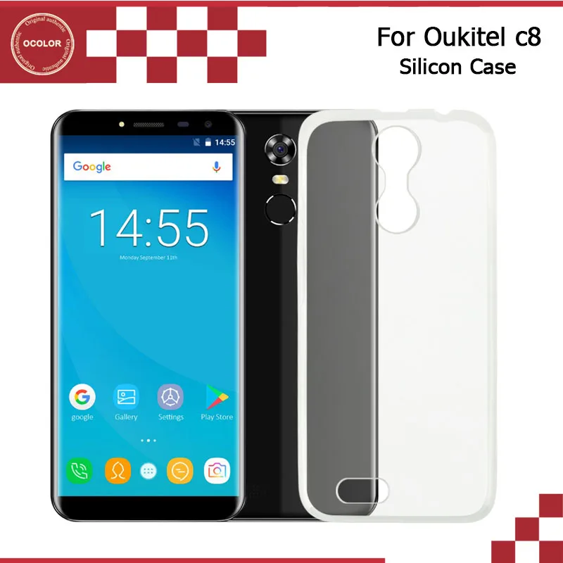 

ocolor For Oukitel c8 Silicon Case Transparent Soft TPU Cover Protective Back Case Cover For Oukitel C8 C8 4G Phone Accessories