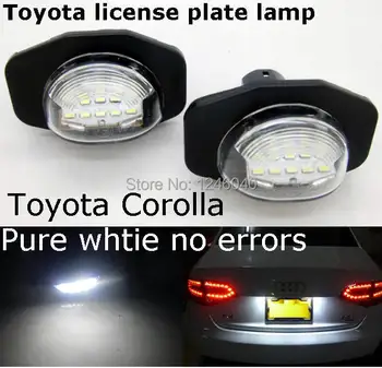

Canbus LED License plate light number plate lamp for Toyota ALPHARD 08~ AURIS 06~ Corolla 07~ WISH 09~ SIENNA URBAN CRUISER
