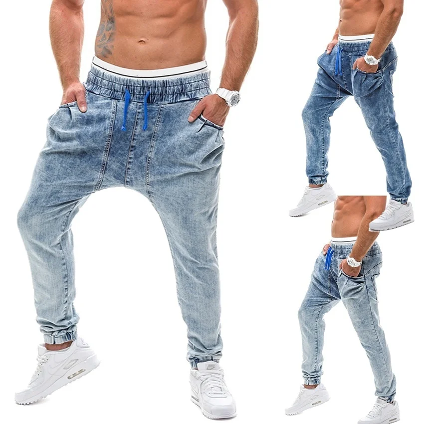

ZOGAA Mens Skinny Jeans Distressed Denim Stretch Jeans Men Hombre Slim Fit Fashion Elastic Waist Dropshipping