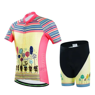 Детская одежда для велоспорта с героями мультфильмов для мальчиков и девочек, детские майки, комплект дышащей велосипедной одежды Pro MTB, Ropa Ciclismo Maillot - Цвет: 4