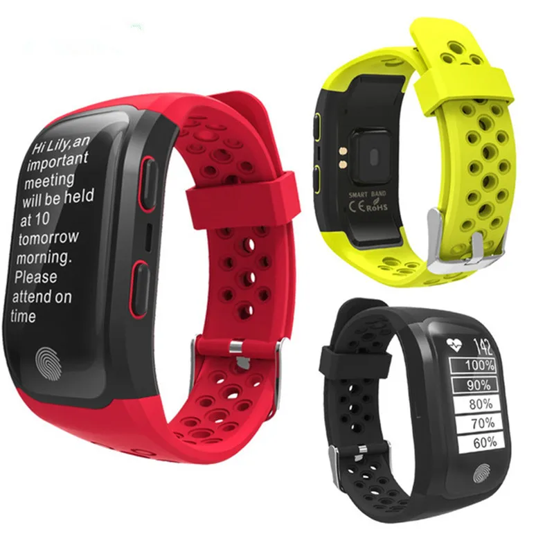 

Lsmartlife G03 S908 Fitness Smart Wristband Dynamic Heart Rate IP68 Waterproof GPS Smart Band Bracelet Tracker Smartband Watch