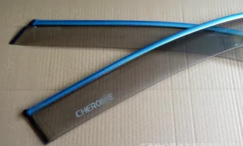 

4Pcs Car Door Window Wind Visor Moulding Awnings Shield Rain Sun Wind Guard Vent Shade For Jeep Cherokee 2016 Car Styling