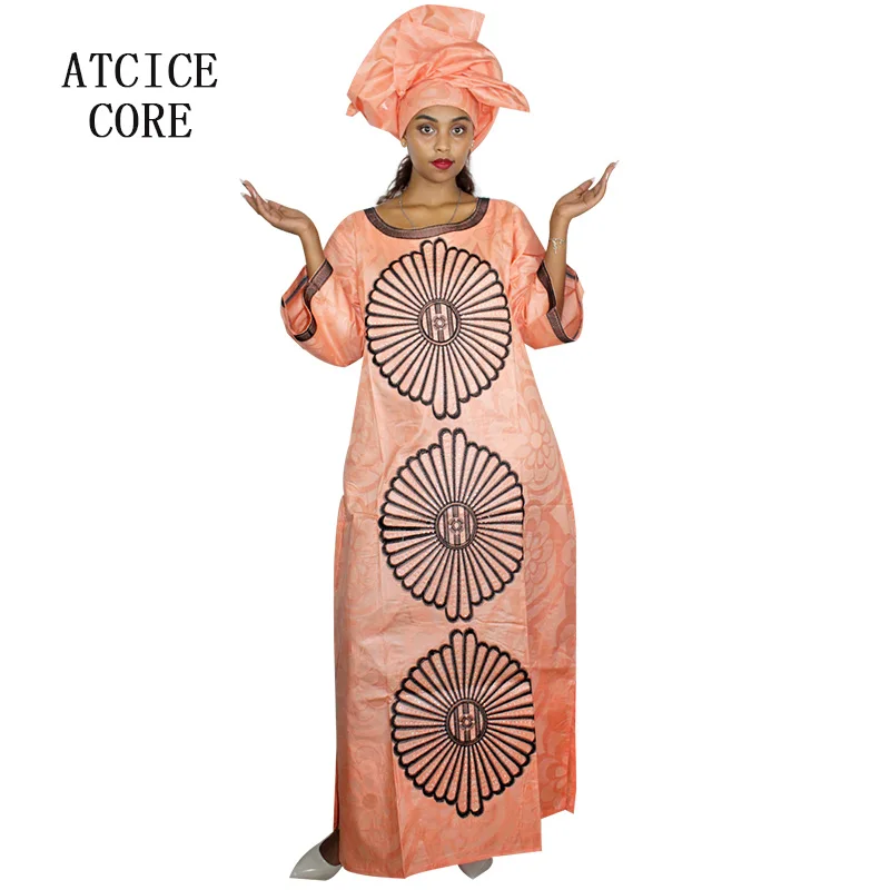 

AFRICAN DRESSES FOR WOMEN BAZIN RICHE EMBROIDERY DESIGN AFRICAN DRESSES LONG DRESS