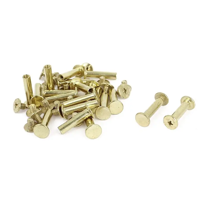 20x Scrapbook Metal 5x20mm Binding Screw Postin Screws from Home