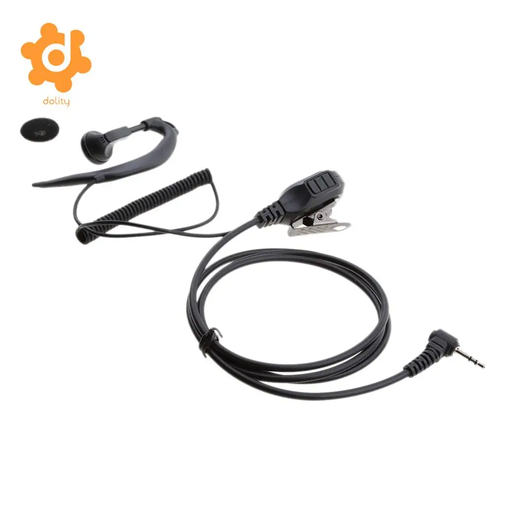 2.5MM 1-Pin Plug G Shape Clip-Ear Earpiece Headset Mic for Motorola Talkabout 2 Two Way Radio Walkie Talkie 1-pin