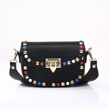 2017 Automne Mode Femmes Mini Sac de Messager Designer Marque Sac À Bandoulière Vintage Diamant Bandoulière Sacs Dames Sac À Main Petit 706