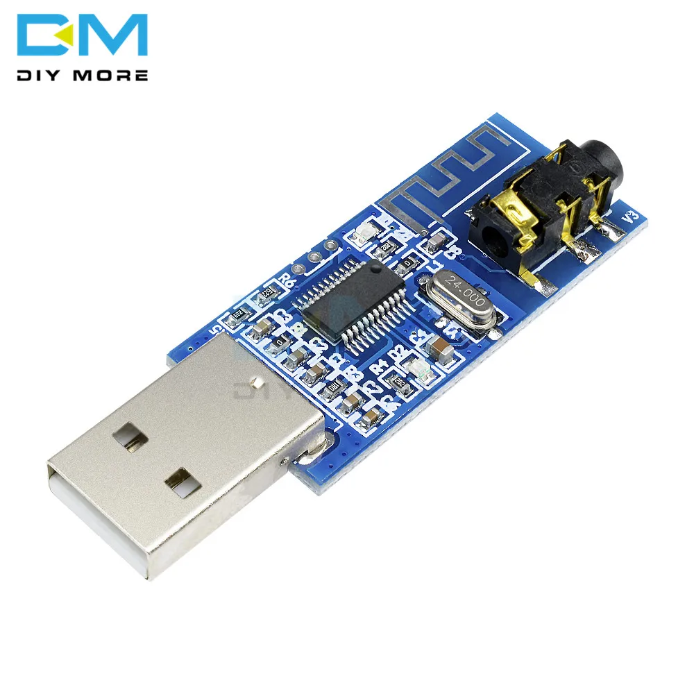 

USB Bluetooth 4.0 Audio Receiver Wireless Module Bluetooth Voice Player With Decoding Amplifier Function LED Indicator Board
