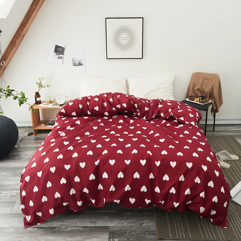 

Love One Piece Soft Comfortable Duvet Cover Twin Full Queen King Single Quilt Cover Printing Home Bedding Home textiles