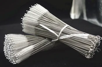 

Wholesale 500pcs New Fish Tank Pipe Brush Bottle Suction Tube Glass Tube Spiral Soft Hair Straw Cleaning Brushes Tools Free Ship