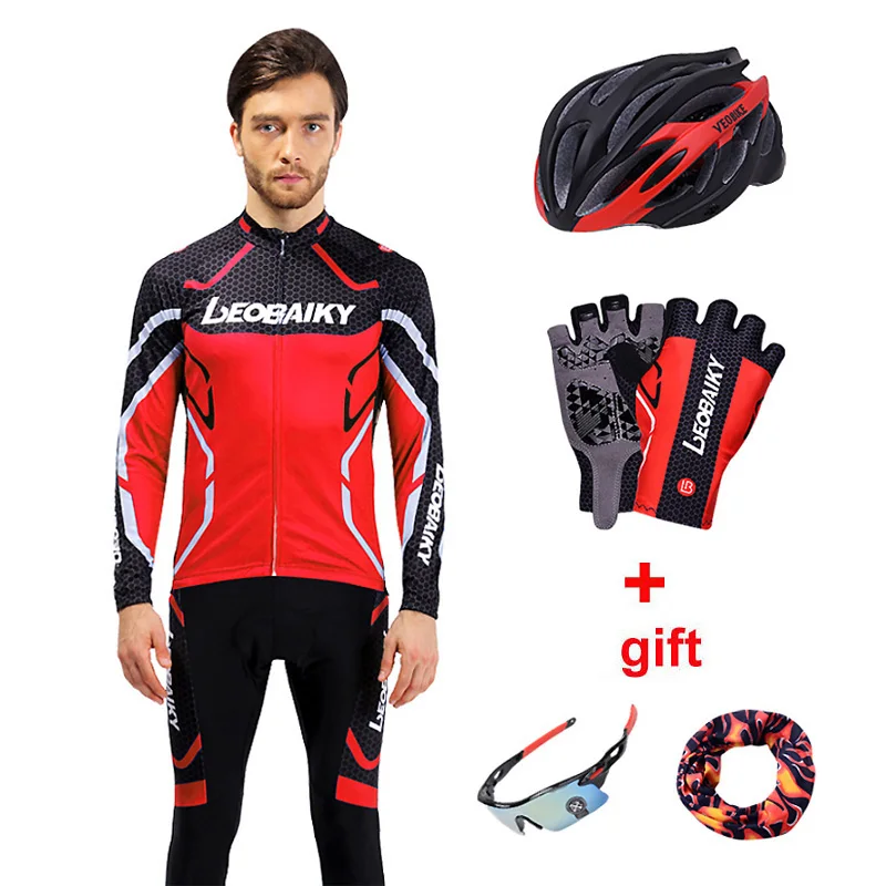 Ropa para ciclismo Pro Team para hombres, conjunto de camiseta manga larga de hombre para ciclismo, ropa deportiva con secado rápido para MTB, prendas de varón para moto, traje de conducción para hombre