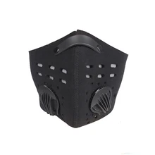 Велоспорт маска обучение маска Активированный уголь анти-туман/дымка пыле MTB велосипеда Running Лыжная маска для лица и фильтр